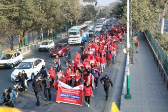 ग्लोबल आइएमई बैंकको १८औँ वार्षिकोत्सवका अवसरमा सातै प्रदेशमा प्रभातफेरी 