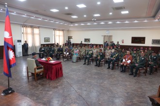 प्रधानमन्त्री ओली र भारत, भूटान र माल्दिभ्सका एनसिसी टोलीबीच भेटवार्ता