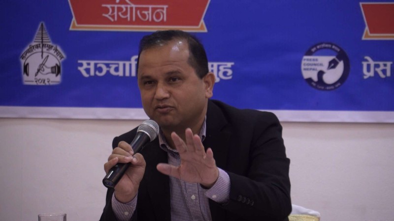 प्रिन्ट मिडिया संकटमा छन् भन्दैमा हात बाँधेर बस्न मिल्दैन : अध्यक्ष बस्नेत